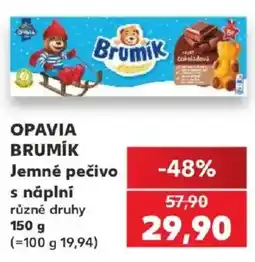 Kaufland Opavia brumik jemne pečivo s náplní různé druhy nabídka