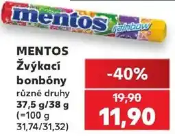 Kaufland Mentos žvýkací bonbóny nabídka