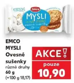 Kaufland Emco mysli ovesné sušenky různé druhy nabídka