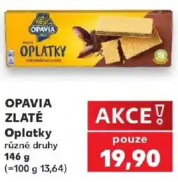 Kaufland Opavia zlaté oplatky nabídka