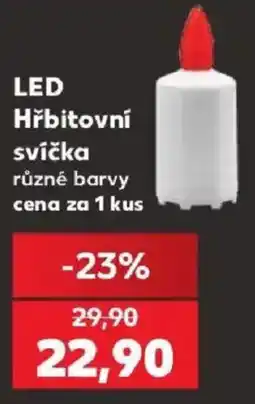 Kaufland Led hřbitovní svíčka nabídka