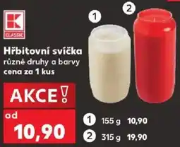 Kaufland K Classic hřbitovní svíčka nabídka