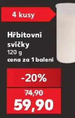 Kaufland Hřbitovní svíčky nabídka