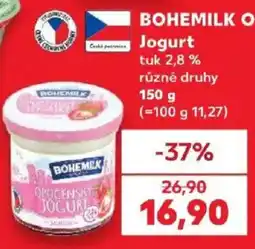 Kaufland Bohemilk jogurt nabídka