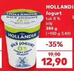 Kaufland Hollandia bílý jogurt nabídka