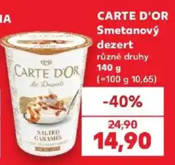 Kaufland Carte d'or smetanový dezert nabídka