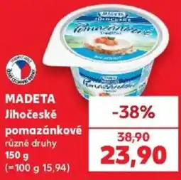 Kaufland Madeta jihočeské pomazánkové nabídka