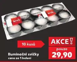 Kaufland krab illuminační svíčky nabídka