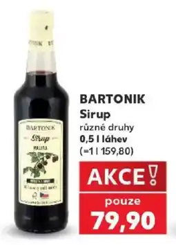 Kaufland Bartonik sirup nabídka