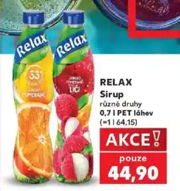 Kaufland Relax sirup nabídka