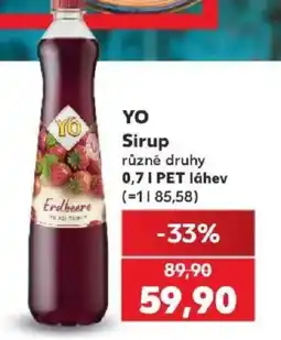 Kaufland Yo sirup nabídka