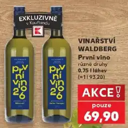 Kaufland Waldberg První víno nabídka