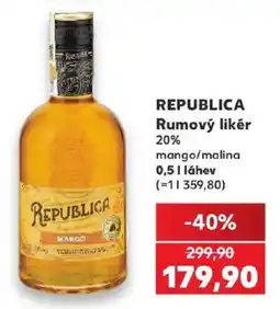 Kaufland Republica rumový likér mango/malina nabídka
