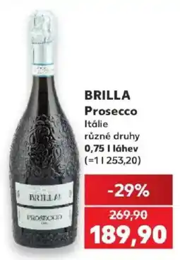 Kaufland Brilla Prosecco nabídka