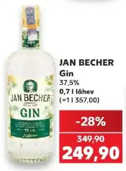 Kaufland Jan Becher Gin nabídka
