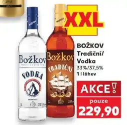 Kaufland Božkov Tradiční Vodka nabídka