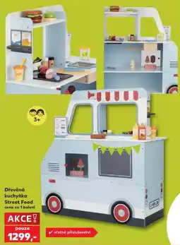 Kaufland Dřevěná kuchyňka Street Food nabídka