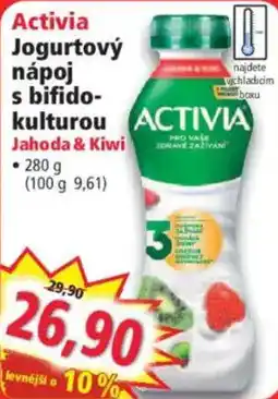 Norma Activia jogurtový nápoj s bifidokulturou jahoda & kiwi nabídka