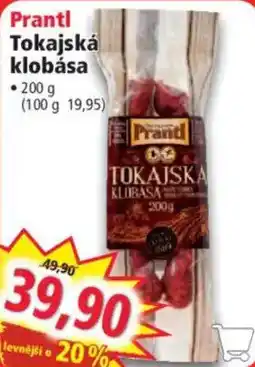 Norma Prantl tokajská klobása nabídka