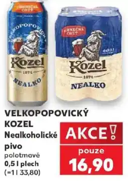 Kaufland Velkopořovický Kozel Nealkoholické pivo nabídka