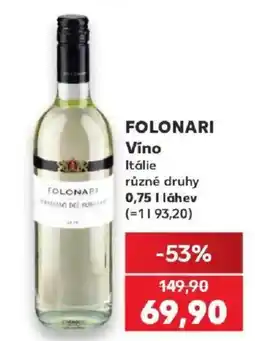 Kaufland Folonari víno nabídka