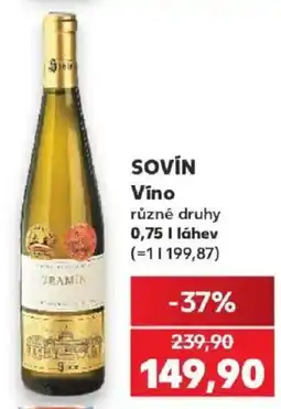 Kaufland Sovín Vino nabídka