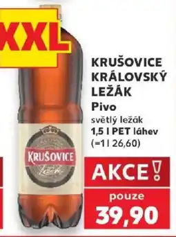 Kaufland Krušovice královský ležák pivo nabídka