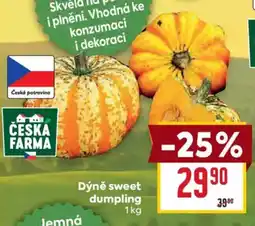 Billa Česká farma dýně sweet dumpling nabídka