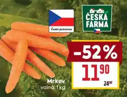 Billa Česká farma Mrkev nabídka