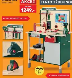 Kaufland Parkside dřevěný pohk nabídka