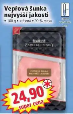 Norma Zamecké uzeniny veprová šunka nejvyšší jakosti nabídka