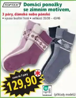 Norma Top tex domácí ponožky se zimním motivem nabídka