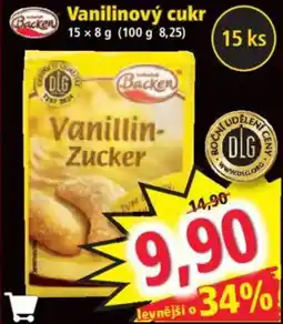 Norma Backen vanilinový cukr nabídka