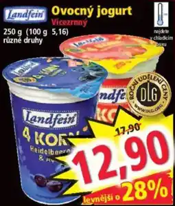 Norma Landfein ovocný jogurt nabídka