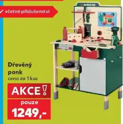 Kaufland Parkside dřevěný ponk nabídka