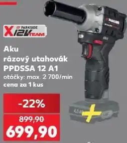 Kaufland Parkside aku rázový utahovák PPDSSA 12 A1 nabídka