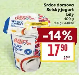 Billa Srdce domova Selský jogurt bílý nabídka