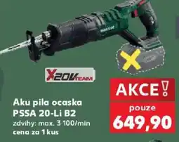 Kaufland Parkside aku pila ocaska pssa 20-li b2 nabídka