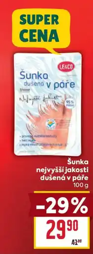 Billa Le&Co šunka dušená v páře nabídka