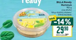 Billa Billa Ready Hummus nabídka