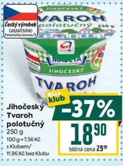 Billa Madeta jihocesky tvaroh polotučny nabídka