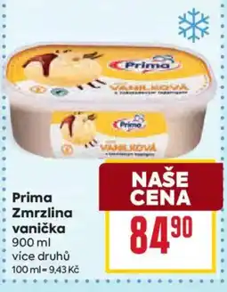 Billa Prima Zmrzlina vanička nabídka