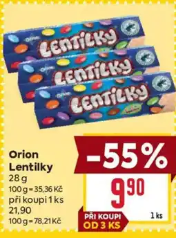 Billa Orion Lentilky nabídka