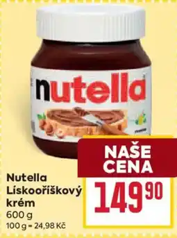 Billa Nutella Lískooříškový krém nabídka