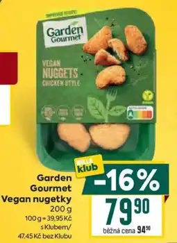 Billa Garden Gourmet Vegan nugetky nabídka