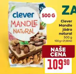 Billa Clever mandle jadra natural nabídka