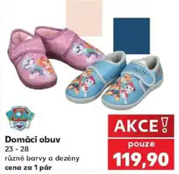 Kaufland Paw Patrol Domácí obuv nabídka