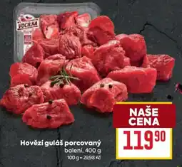 Billa Vocilka hovězí guláš porcovaný nabídka