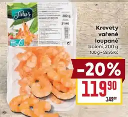 Billa Tinu's krevety vařené loupané nabídka