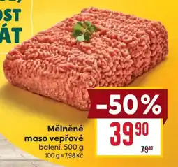 Billa Mělněné maso vepřové nabídka